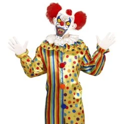 MASCHERA KILLER CLOWN CON MINI CILINDRO -Widmann 05402 c