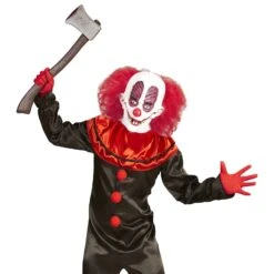 MASCHERA GOOFY CLOWN CON CAPELLI E COLLO -Widmann 05406 d