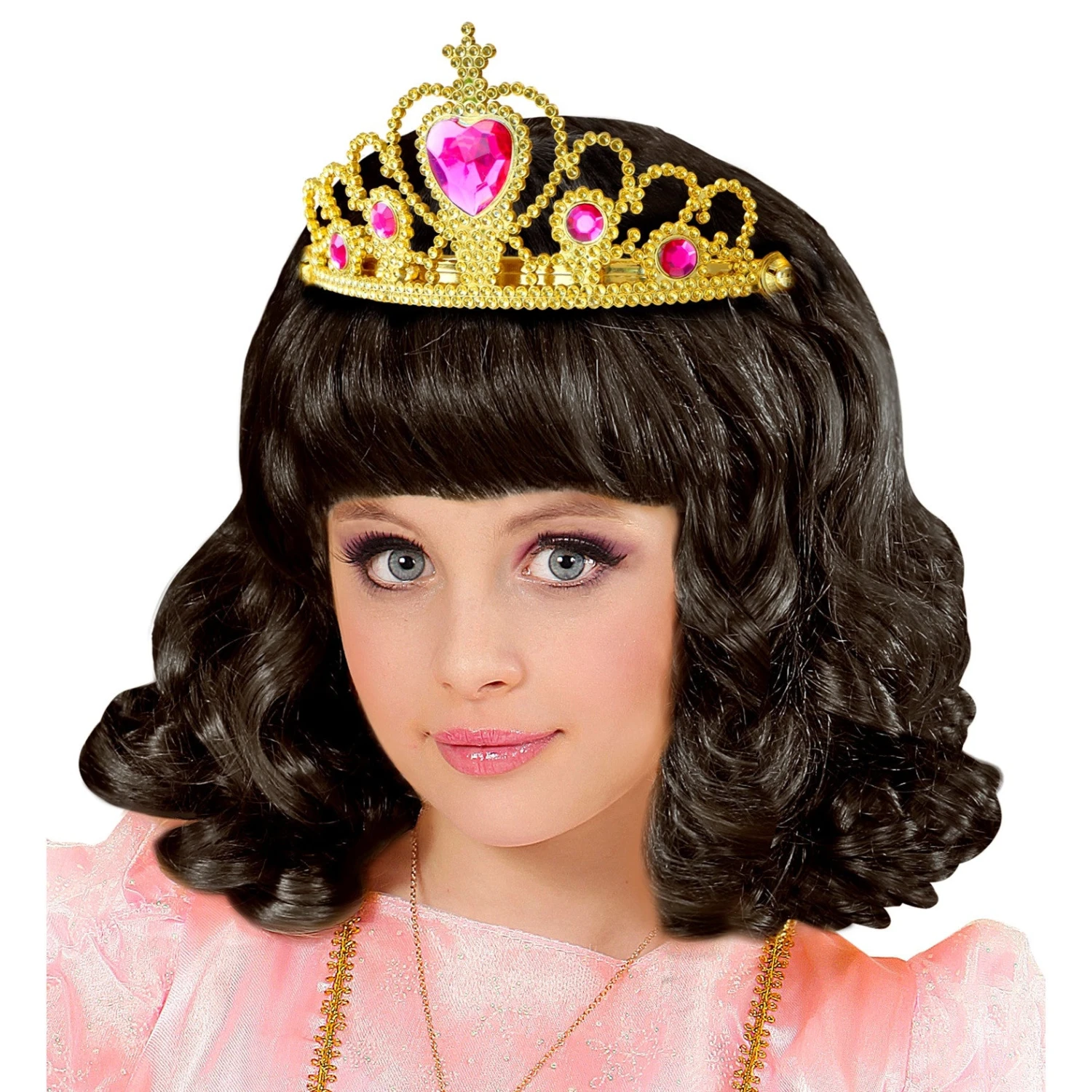 TIARA ORO CON GEMME ROSA 2 TIARA ORO CON GEMME ROSA - immagine 2