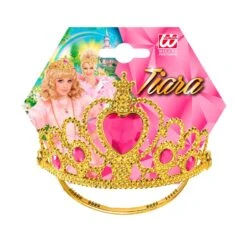 TIARA ORO CON GEMME ROSA 9 TIARA ORO CON GEMME ROSA -Widmann 09786 z