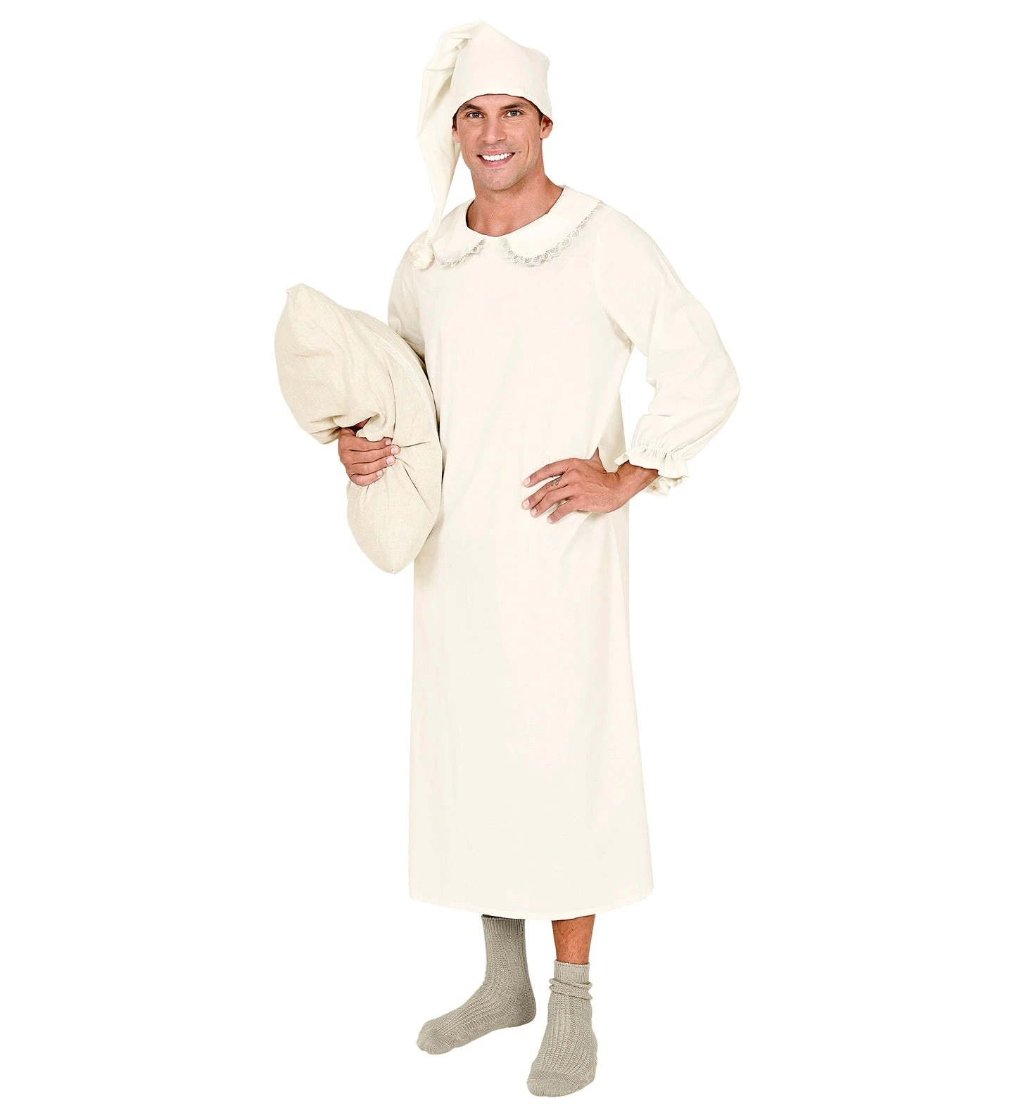 COSTUME CAMICIA DA NOTTE CON CAPPUCCIO PIGIAMA VINTAGE 4 COSTUME CAMICIA DA NOTTE CON CAPPUCCIO PIGIAMA VINTAGE - immagine 4