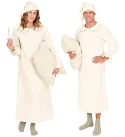 COSTUME CAMICIA DA NOTTE CON CAPPUCCIO PIGIAMA VINTAGE