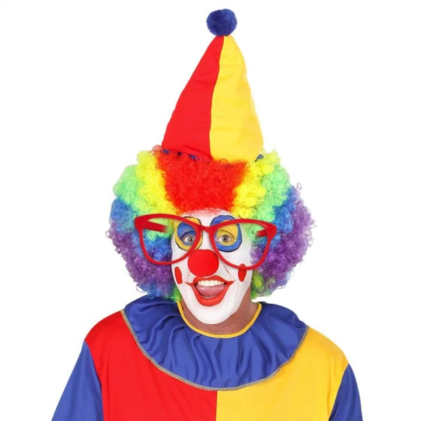 OCCHIALI CLOWN GIGANTI ROSSI 2 OCCHIALI CLOWN GIGANTI ROSSI - immagine 2