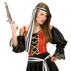 PISTOLA PIRATA ANTICA IN PLASTICA -Widmann 1120 3