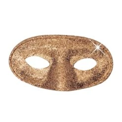 MASCHERA DOMINO GLITTER ACAPULCO ORO