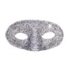 MASCHERA DOMINO GLITTER ACAPULCO ARGENTO