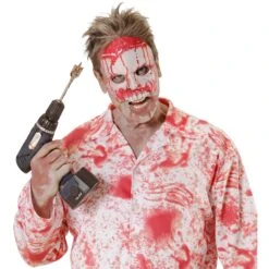 MASCHERA PSYCHO INSANGUINATO SENZA MENTO -Widmann 13337 3