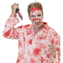 MASCHERA PSYCHO INSANGUINATO SENZA MENTO -Widmann 13337 4