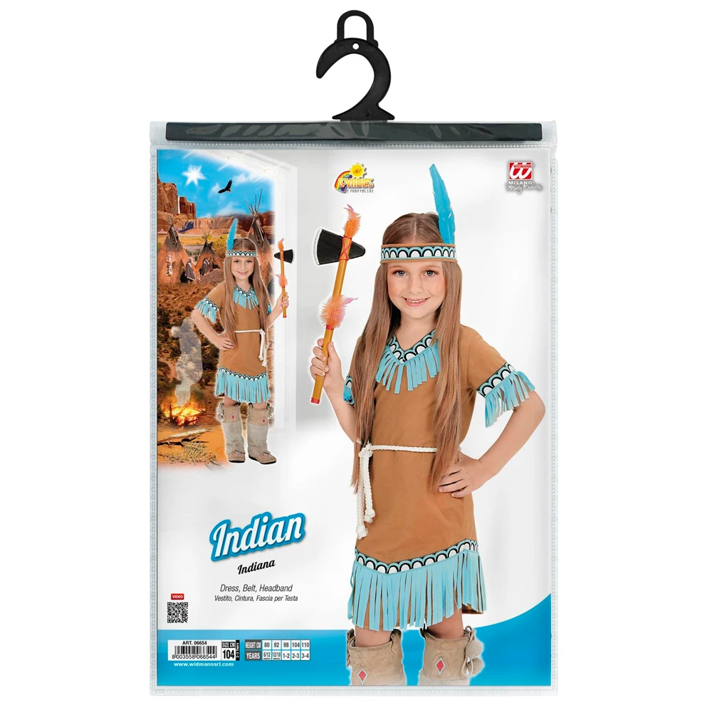 WIDMANN VESTITO CARNEVALE + ACCESSORI INDIANA COSTUME ASCIA TRAVESTIMENTO (8/10 ANNI) 3 WIDMANN VESTITO CARNEVALE + ACCESSORI INDIANA COSTUME ASCIA TRAVESTIMENTO (8/10 ANNI) - immagine 3
