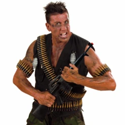 WIDMANN VESTITO CARNEVALE + ACCESSORI AGENTE SWAT COSTUME GIUBOTTO ANTIPROIETTILE FUCILE ELMO MANETTE 11/13 ANNI TRAVESTIMENTO - 5534+28225+7084M+2413D -Widmann 139593 3