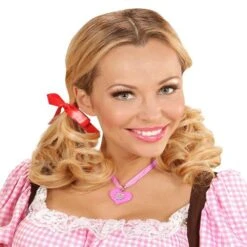 COLLANA SCACCHI ROSA BIANCO CUORE