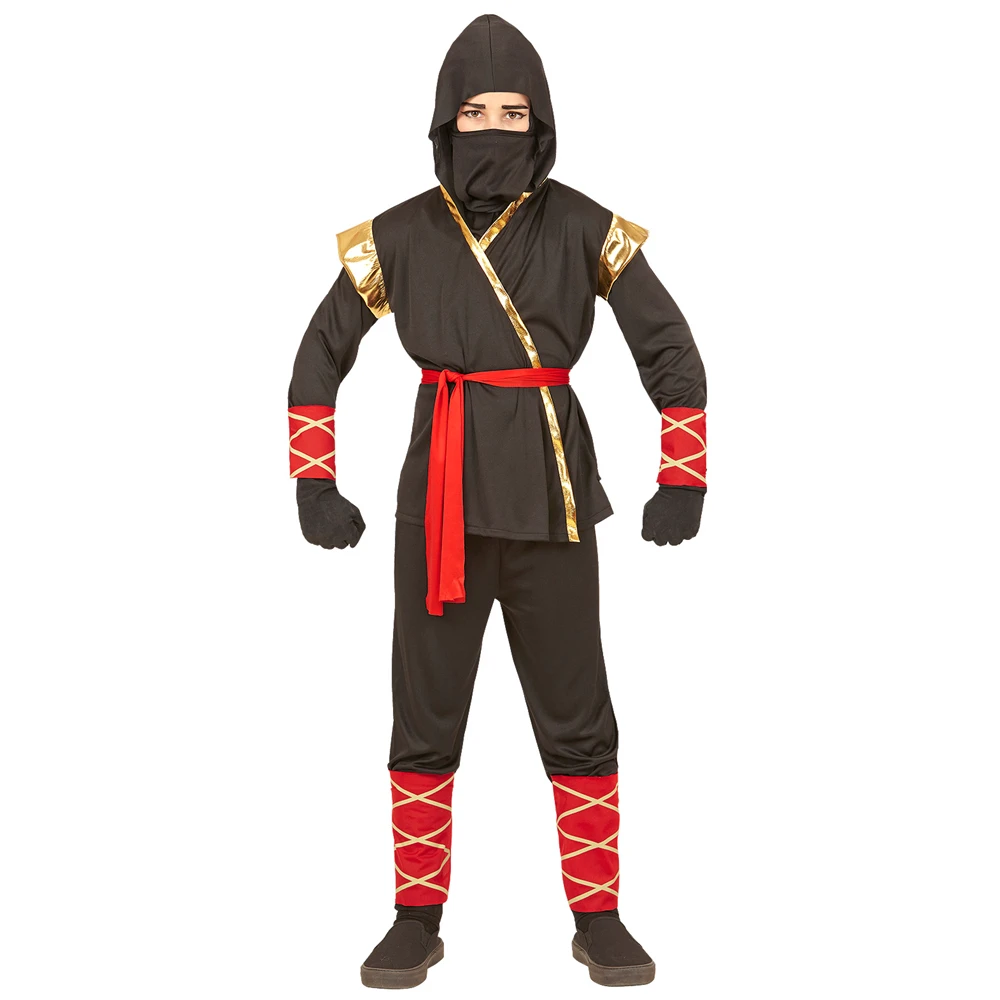 WIDMANN VESTITO CARNEVALE + ACCESSORI NINJA COSTUME SPADA GIAPPONESE CON FODERO 4/5 ANNI TRAVESTIMENTO - 9681+2728Q 2 WIDMANN VESTITO CARNEVALE + ACCESSORI NINJA COSTUME SPADA GIAPPONESE CON FODERO 4/5 ANNI TRAVESTIMENTO - 9681+2728Q - immagine 2