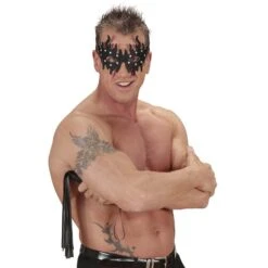 MASCHERA DOMINO NERO BORCHIATO -Widmann 1784B e