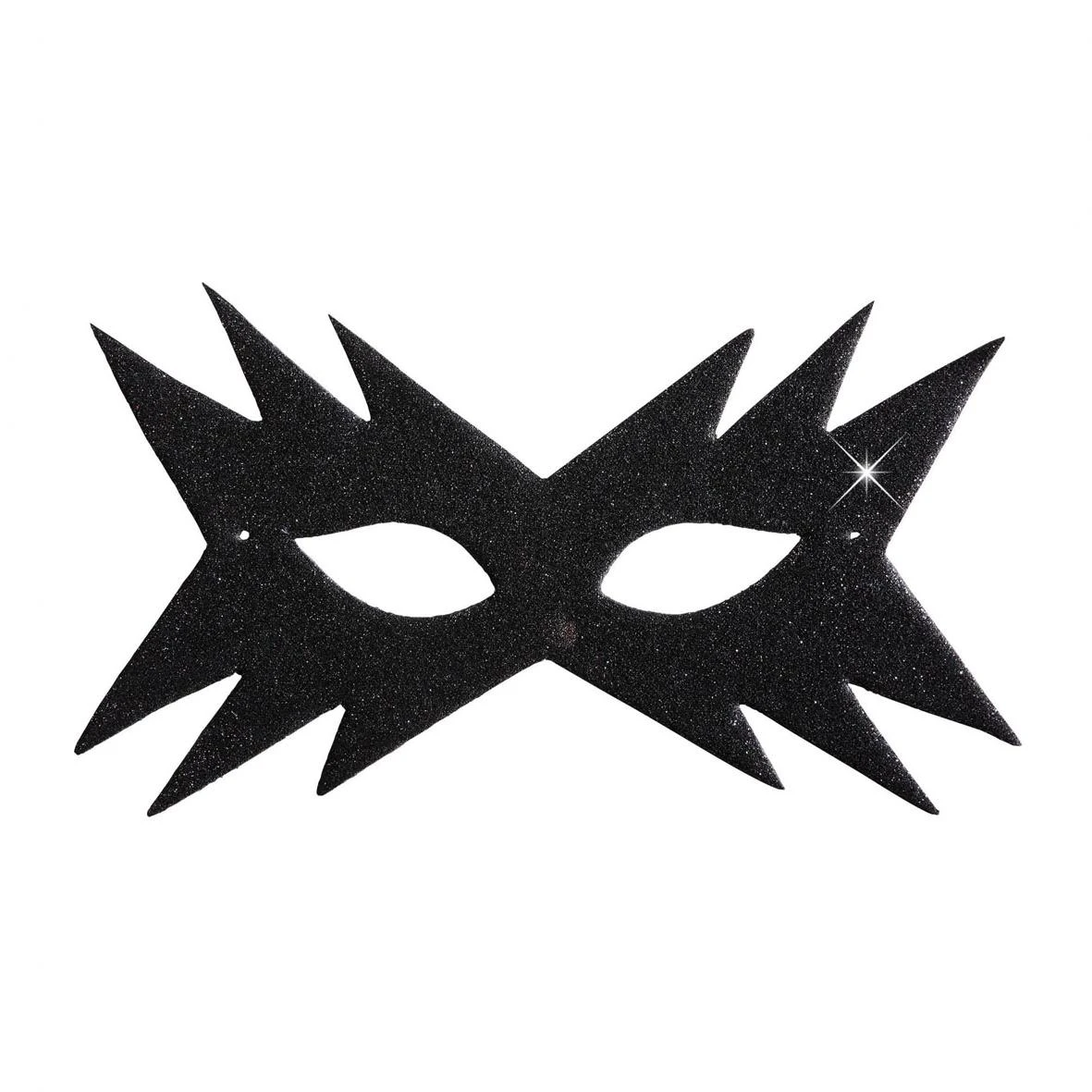 MASCHERA DOMINO GLITTER STELLA NERO 1 MASCHERA DOMINO GLITTER STELLA NERO