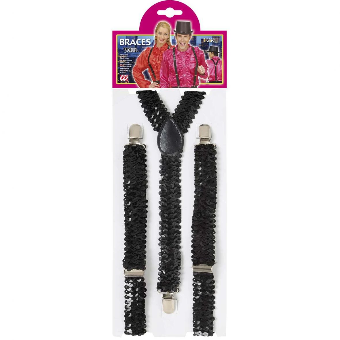 BRETELLE IN PAILLETTES NERE 1 BRETELLE IN PAILLETTES NERE