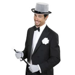 GUANTI GRIGI IN POLIESTERE -Widmann 2039 3