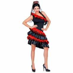 WIDMANN COSTUME VESTITO ABITO TRAVESTIMENTO CARNEVALE DONNA SENORITA SPAGNOLA - 0989 (L)