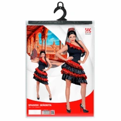 WIDMANN COSTUME VESTITO ABITO TRAVESTIMENTO CARNEVALE DONNA SENORITA SPAGNOLA - 0989 (M) -Widmann 208223 3 1