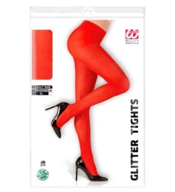 COLLANT GLITTER ROSSI -Widmann 2088 z