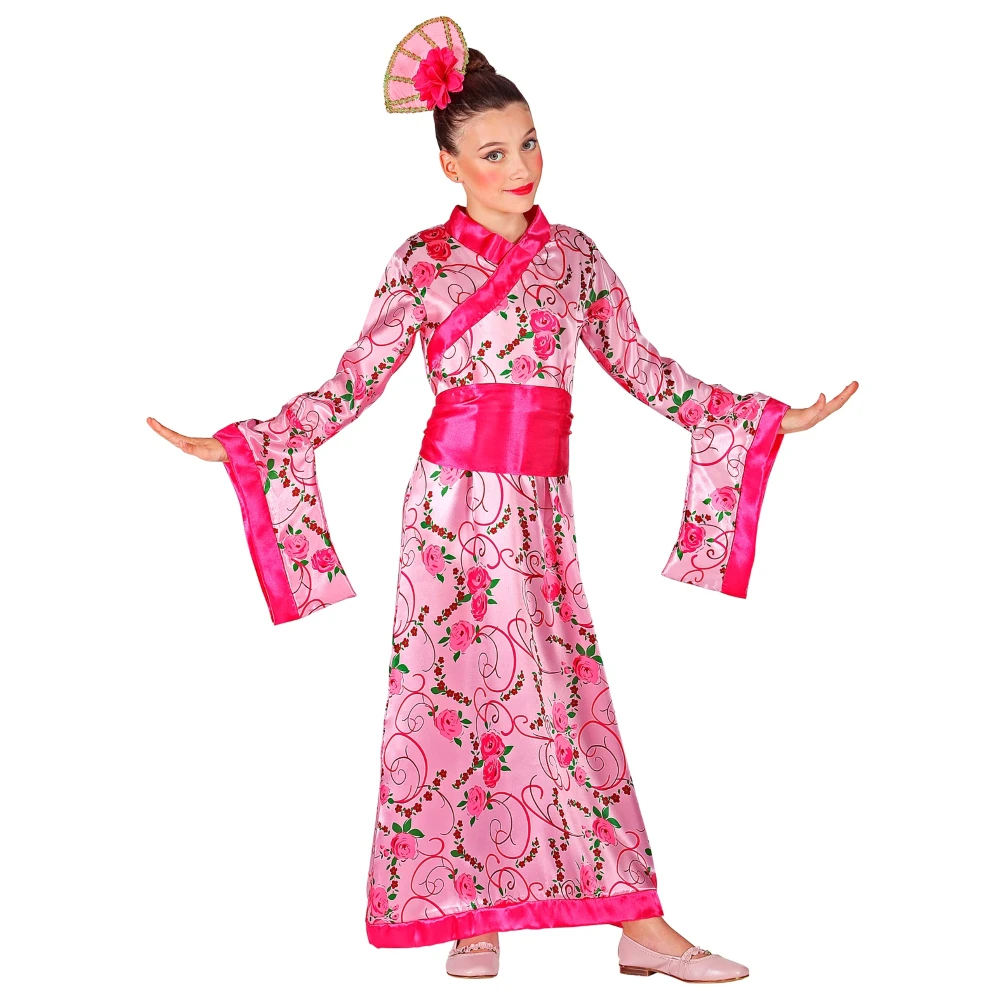 WIDMANN VESTITO CARNENALE + ACCESSORI PRINCIPESSA ASIATICA VENTAGLIO TRAVESTIMENTO (8/10 ANNI) 2 WIDMANN VESTITO CARNENALE + ACCESSORI PRINCIPESSA ASIATICA VENTAGLIO TRAVESTIMENTO (8/10 ANNI) - immagine 2