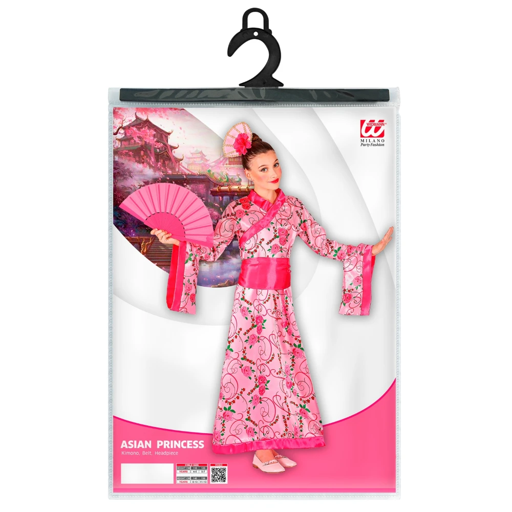 WIDMANN VESTITO CARNENALE + ACCESSORI PRINCIPESSA ASIATICA VENTAGLIO TRAVESTIMENTO (8/10 ANNI) 5 WIDMANN VESTITO CARNENALE + ACCESSORI PRINCIPESSA ASIATICA VENTAGLIO TRAVESTIMENTO (8/10 ANNI) - immagine 5