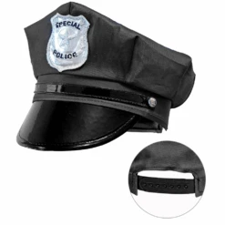 WIDMANN CAPPELLO POLIZIA REGOLABILE ACCESSORI ABITO VESTITO CARNEVALE BAMBINO - 03328