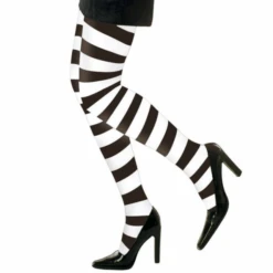 COLLANT RIGATI BIANCO NERO