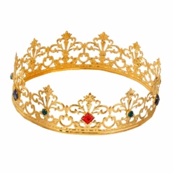 WIDMANN CORONA REALE CON GEMME ACCESSORI ABITO VESTITO CARNEVALE - 09561