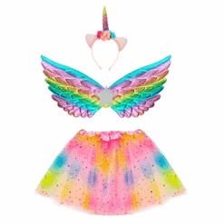 WIDMANN SET TRAVESTIMENTO UNICORNO TUTU ALI COPRICAPO ACCESSORI CARNEVALE - 10323 -Widmann 296311 3