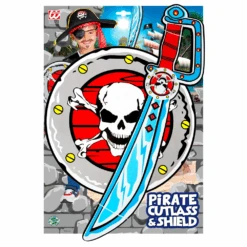 WIDMANN VESTITO CARNEVALE + ACCESSORI PIRATA COSTUME SCIABOLA SCUDO CAPPELLO TRAVESTIMENTO (2/3 ANNI) -Widmann 296707 3