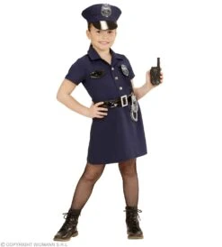 COSTUME POLIZIOTTA BAMBINA TRAVESTIMENTO -Widmann 49086 b