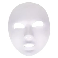 MASCHERA BIANCA IN TESSUTO