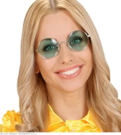 OCCHIALI HIPPIE ANNI 70 FIGLIO DEI FIORI -Widmann 6732P c