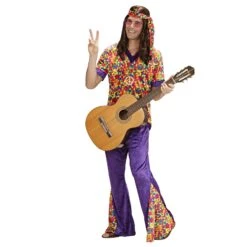 OCCHIALI ANNI 70 CON LENTI ROSA -Widmann 68625 e