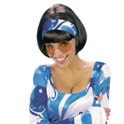 OCCHIALI ANNI 70 CON LENTI ARANCIONI -Widmann 68629 d