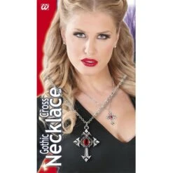 COLLANA CON CROCE GOTICA CON GEMMA -Widmann 7510K z