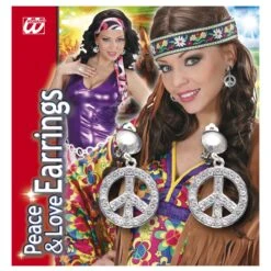 ORECCHINI PEACE AND LOVE CON STRASS -Widmann 7539E z