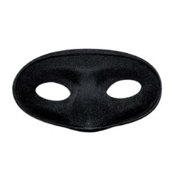 MASCHERA DOMINO NERO SCAMOSCIATO