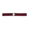 COLLARINO VELLUTO BURGUNDY CON GEMMA