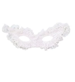 DOMINO PAPILLON CON PIZZO -Widmann bianco