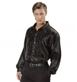 WIDMANN Camicia Nera Con Ruches