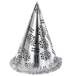 WIDMANN Cappello Cono Buon Anno Argento