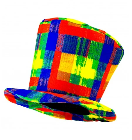 WIDMANN Cilindro Clown Scozzese 1 WIDMANN Cilindro Clown Scozzese