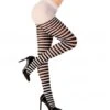 WIDMANN Calze A Righe Bianco Nero Travestimenti Festival Magia Giocoleria