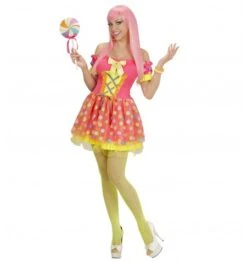 WIDMANN Costume Fluo Candy Girl -Widmann costume fluo candy girl 2