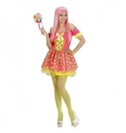 WIDMANN Costume Fluo Candy Girl