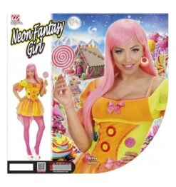 WIDMANN Costume Fluo Fantasy Girl - Ordinalo Subito 0815262213 -Widmann costume fluo fantasy girl 2