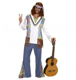 WIDMANN Costume Uomo Hippie Woodstock