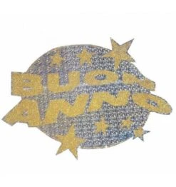 WIDMANN Decorazione Olografica Buon Anno 50cm