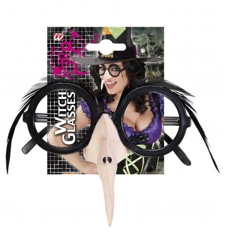 WIDMANN Occhiali Strega Con Naso E Sopracciglia 2 WIDMANN Occhiali Strega Con Naso E Sopracciglia - immagine 2
